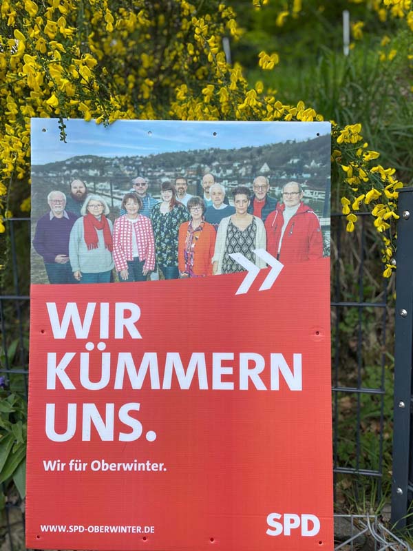SPD Oberwinter Wahlplakate Kommunalwahl 2024